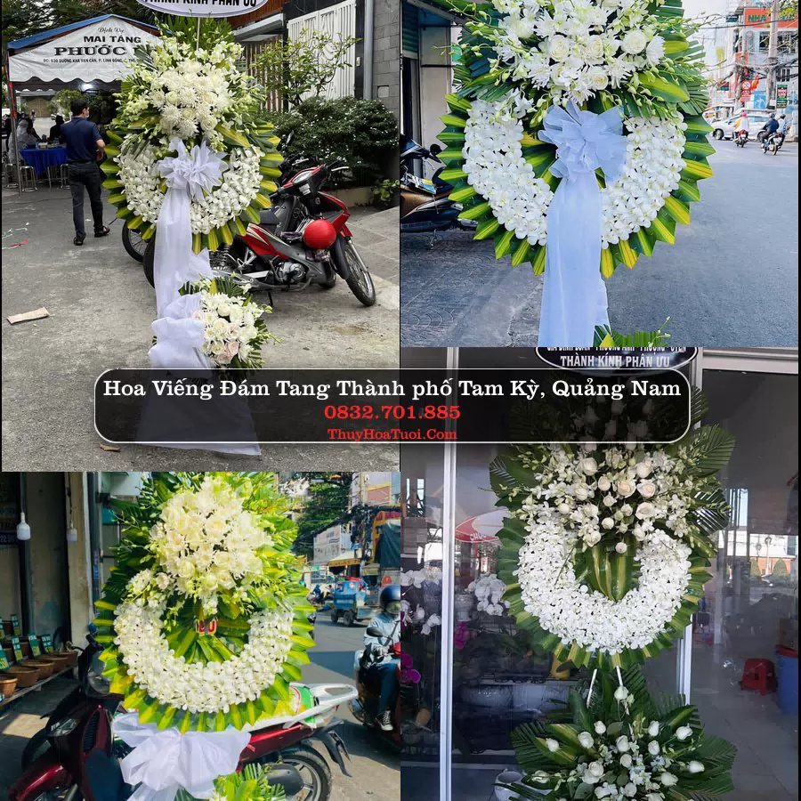 Vòng hoa chia buồn Thành phố Tam Kỳ, Quảng Nam - ThuyHoaTuoi.Com