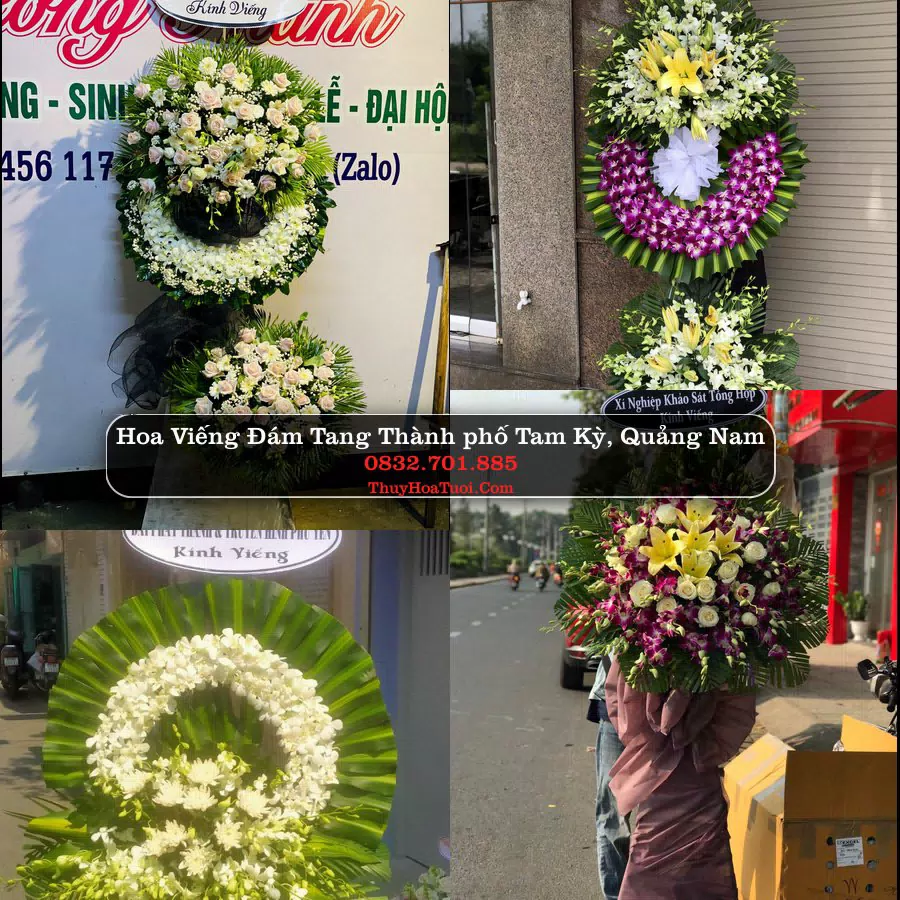Kệ hoa tang lễ giao tại Thành phố Tam Kỳ, Quảng Nam