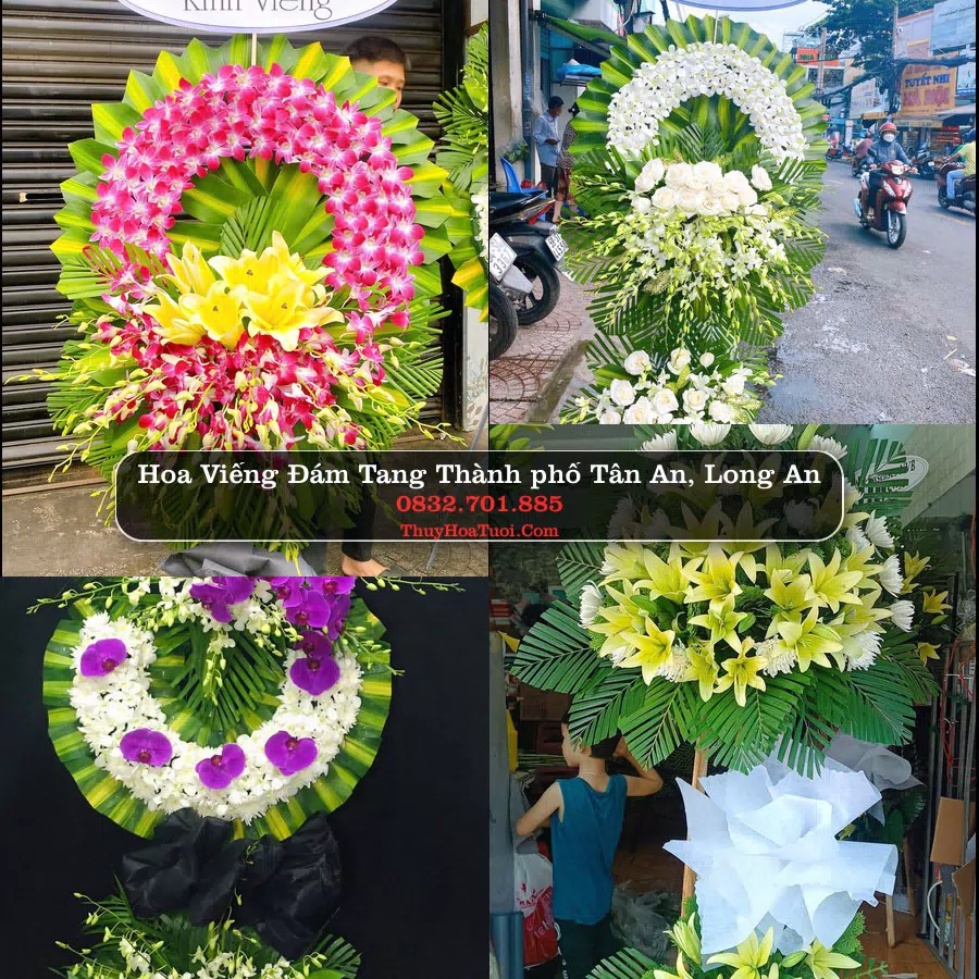 Vòng hoa chia buồn Thành phố Tân An, Long An - ThuyHoaTuoi.Com