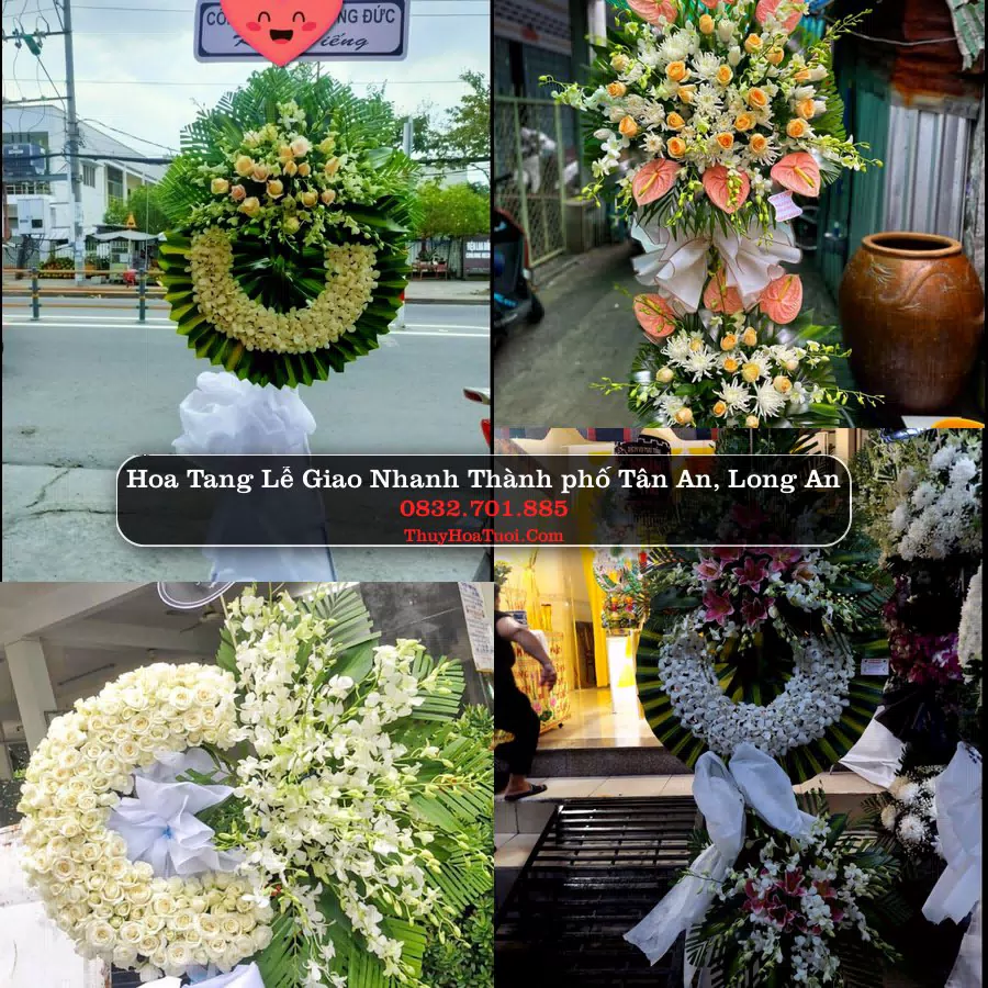 Kệ hoa tang lễ giao tại Thành phố Tân An, Long An