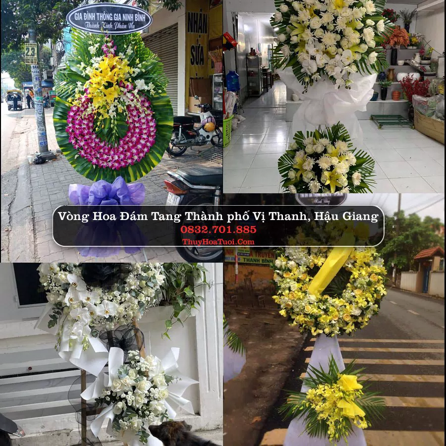 Đặt Hoa Đám Tang tại Thành phố Vị Thanh, Hậu Giang (Cũ)