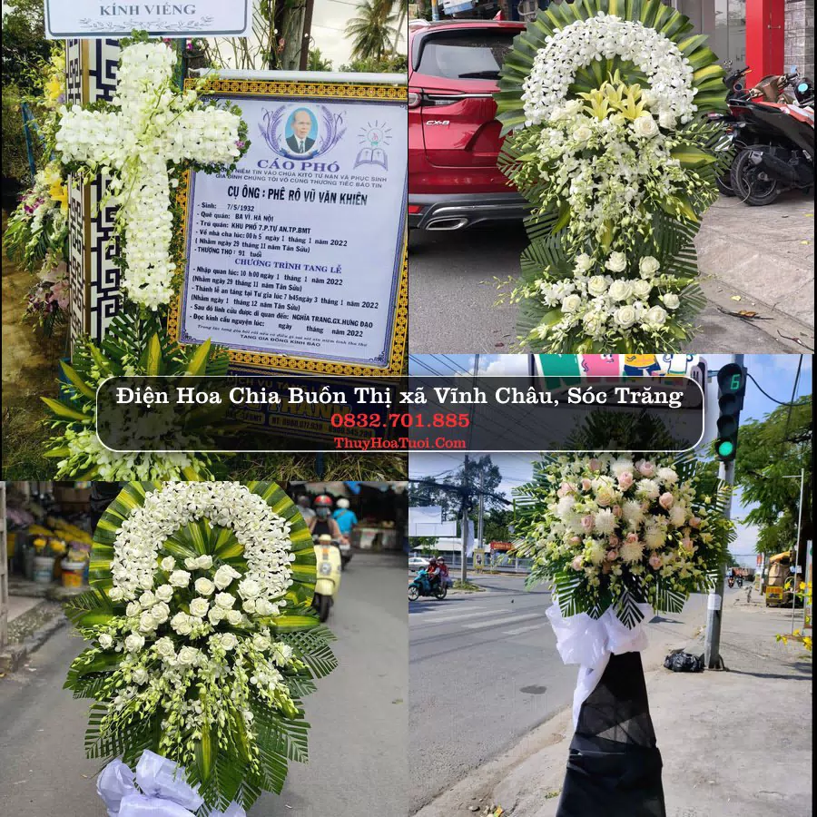 Vòng hoa chia buồn Thị xã Vĩnh Châu - ThuyHoaTuoi.Com