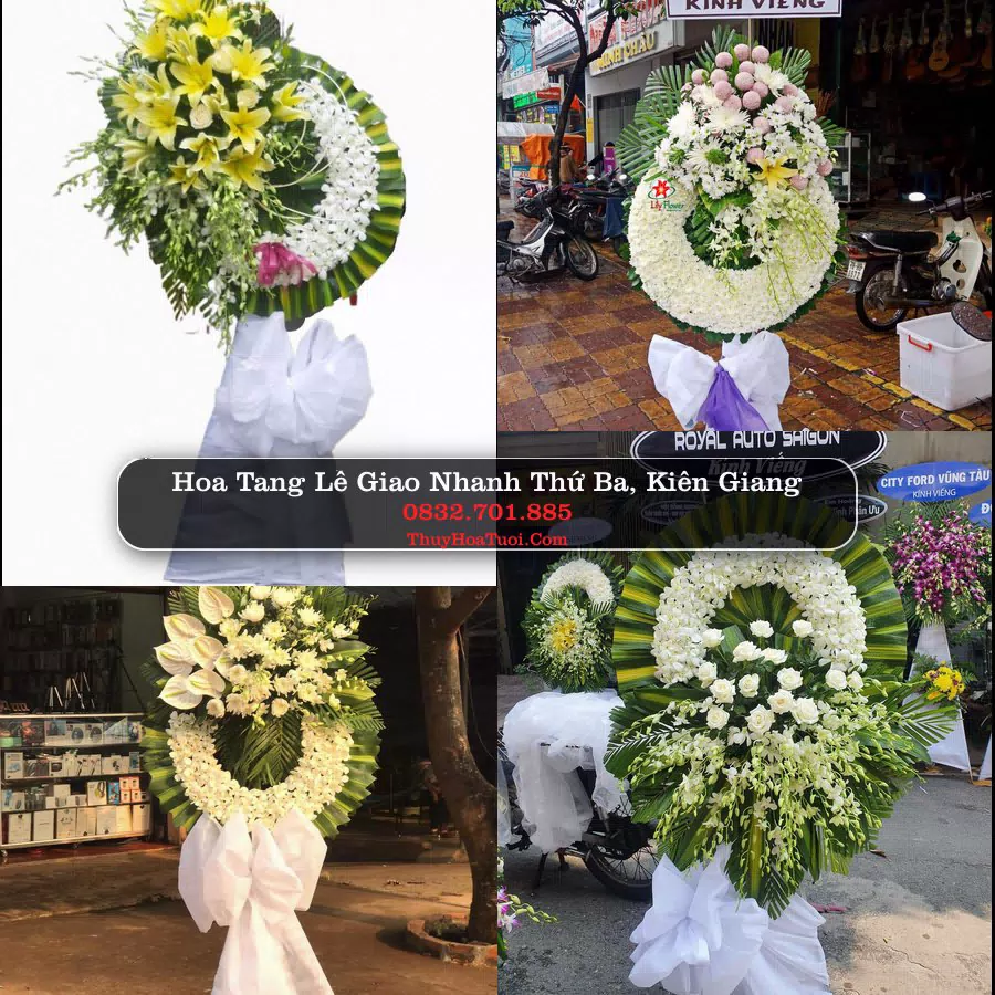 Vòng hoa chia buồn Thứ Ba - ThuyHoaTuoi.Com
