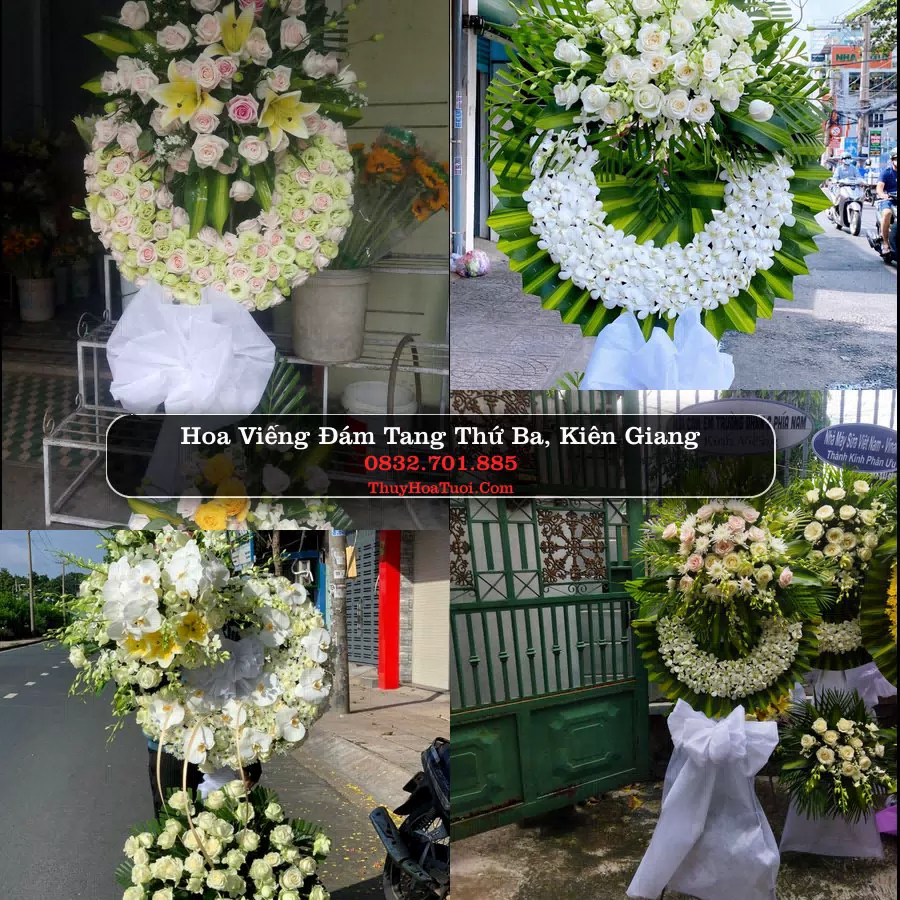 Kệ hoa tang lễ giao tại Thứ Ba, Kiên Giang
