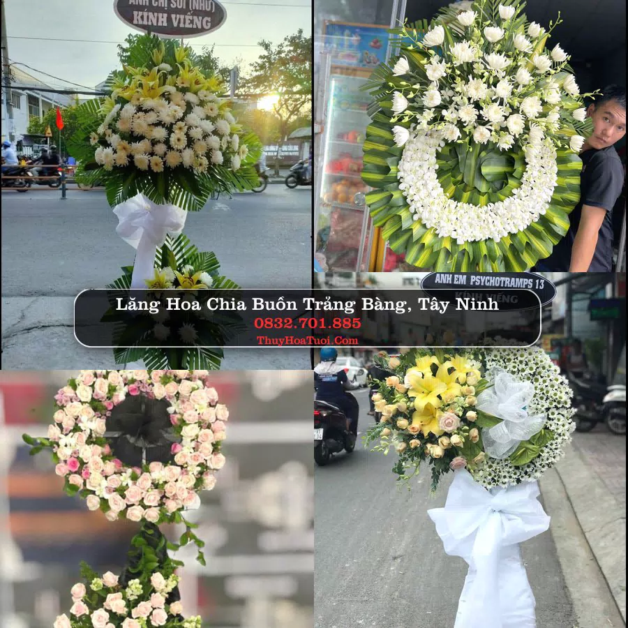 Vòng hoa chia buồn Trảng Bàng, Tây Ninh - ThuyHoaTuoi.Com