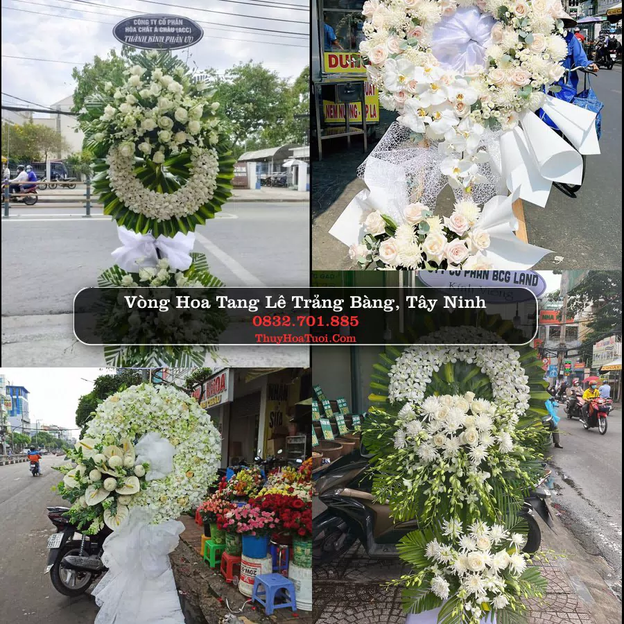 Kệ hoa tang lễ giao tại Trảng Bàng, Tây Ninh
