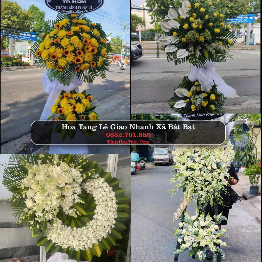 Vòng hoa chia buồn Xã Bất Bạt - ThuyHoaTuoi.Com