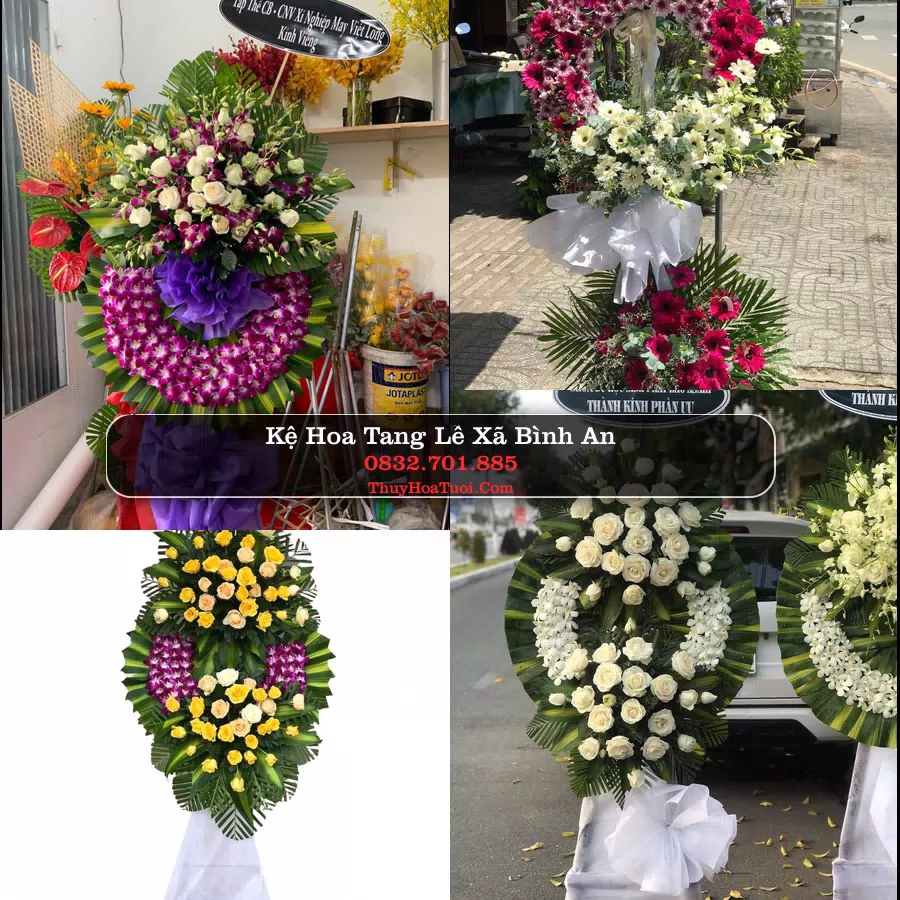 Vòng hoa chia buồn Xã Bình An - ThuyHoaTuoi.Com