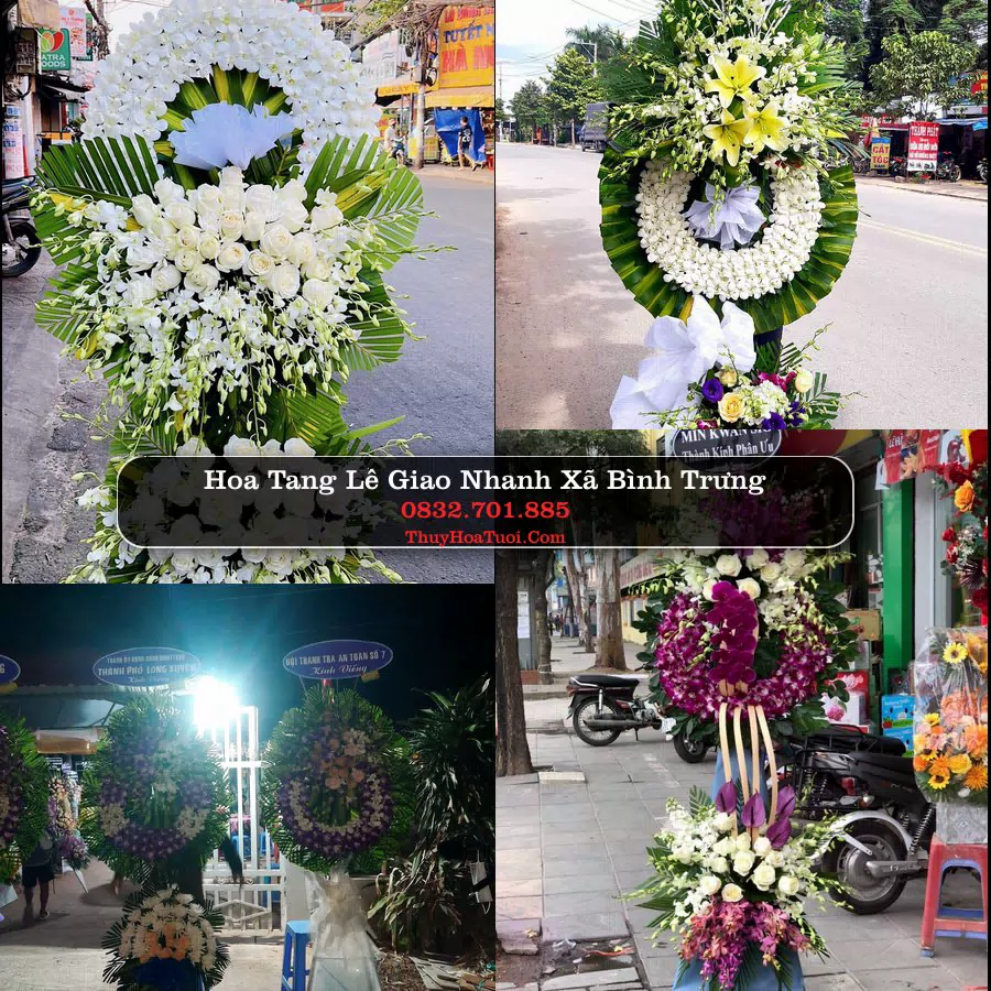 Vòng hoa chia buồn Xã Bình Trưng - ThuyHoaTuoi.Com