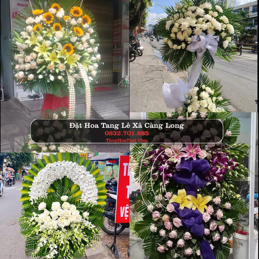 Vòng hoa chia buồn Xã Càng Long - ThuyHoaTuoi.Com