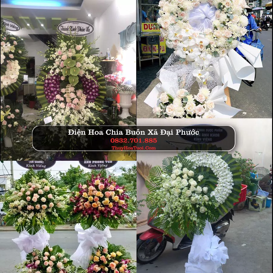 Vòng hoa chia buồn Xã Đại Phước - ThuyHoaTuoi.Com