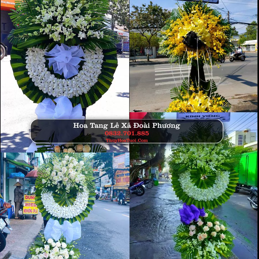 Vòng hoa chia buồn Xã Đoài Phương - ThuyHoaTuoi.Com