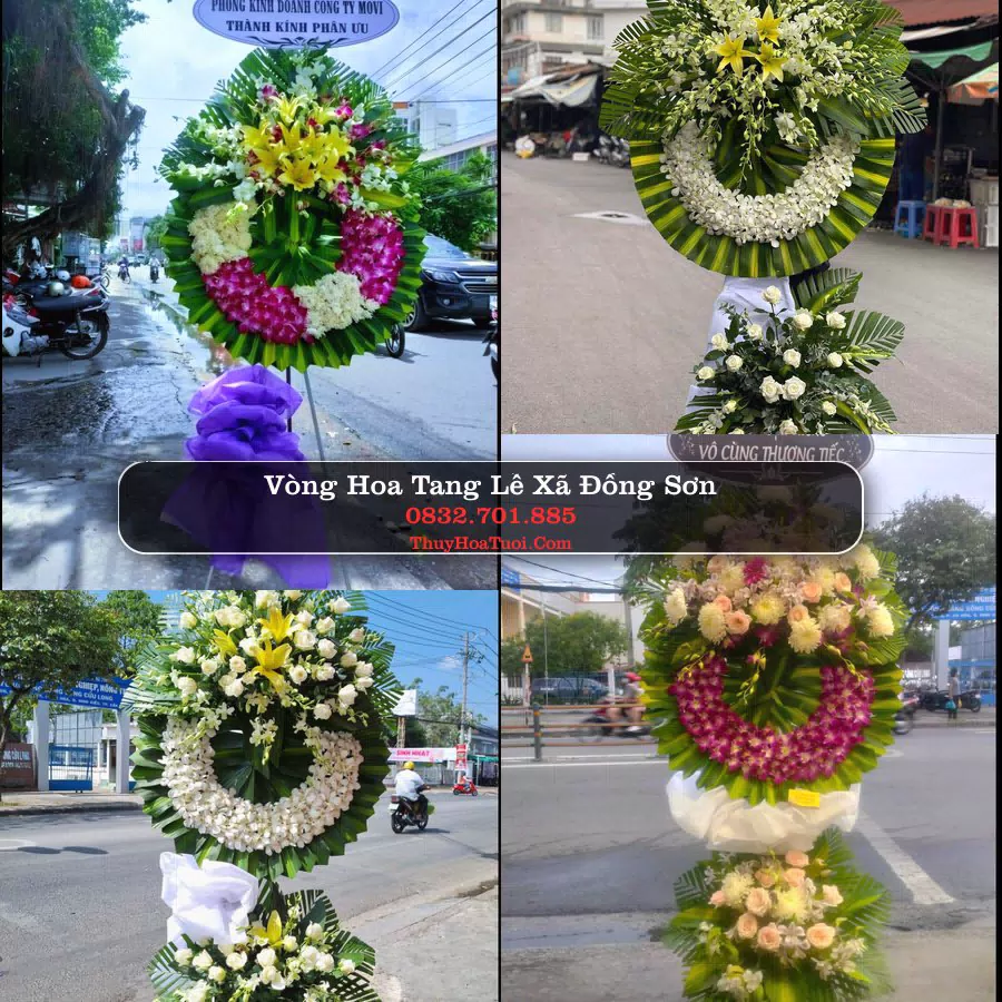 Vòng hoa chia buồn Xã Đồng Sơn - ThuyHoaTuoi.Com