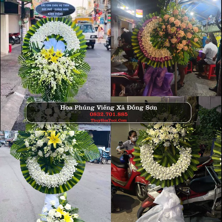 Kệ hoa tang lễ giao tại Xã Đồng Sơn, Đồng Tháp