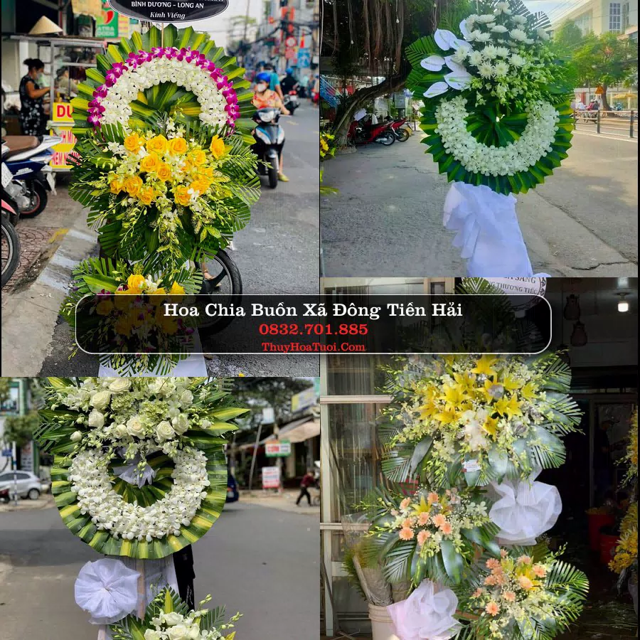 Vòng hoa chia buồn Xã Đông Tiền Hải - ThuyHoaTuoi.Com