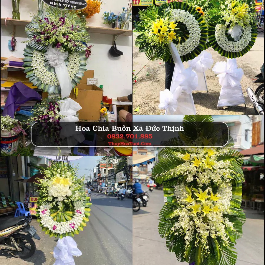 Vòng hoa chia buồn Xã Đức Thịnh - ThuyHoaTuoi.Com