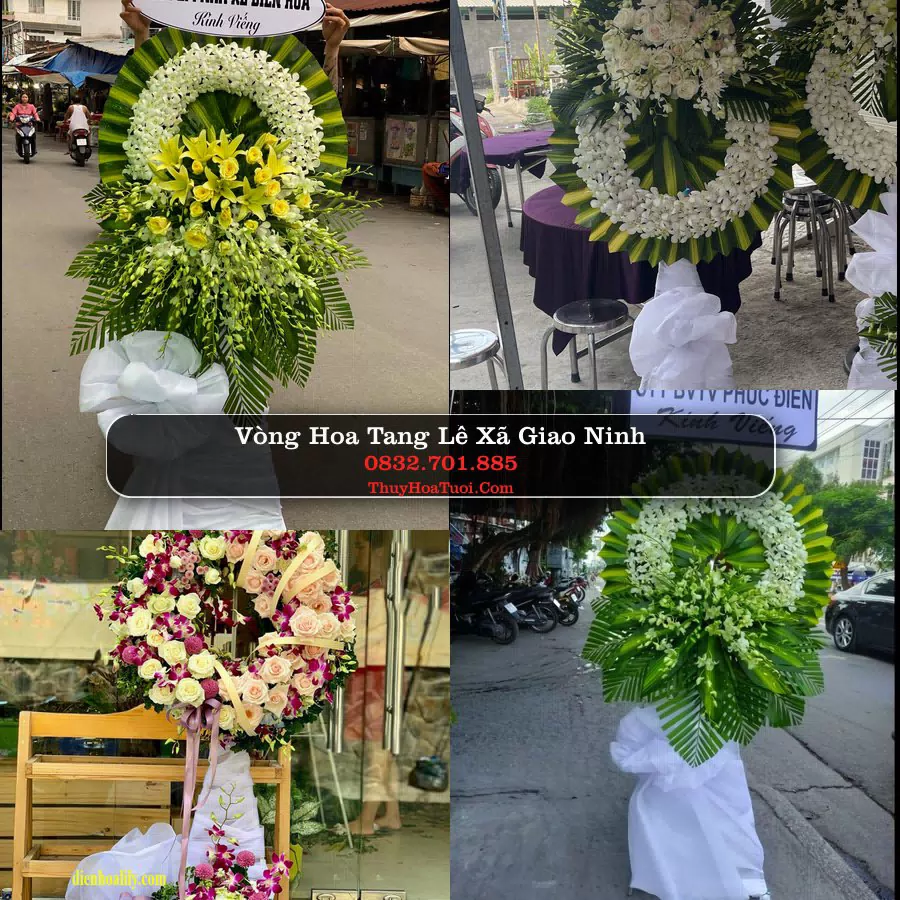 Đặt Vòng Hoa Tang Lễ tại Xã Giao Ninh, Ninh Bình
