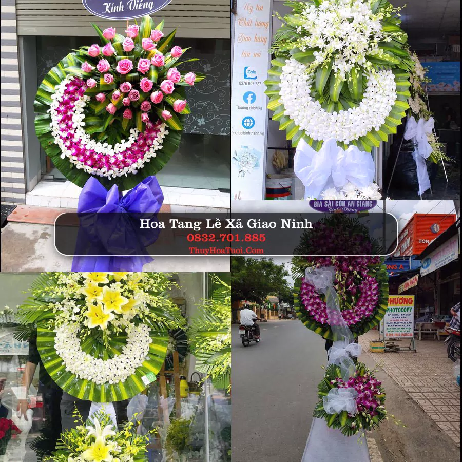 Vòng hoa chia buồn Xã Giao Ninh - ThuyHoaTuoi.Com