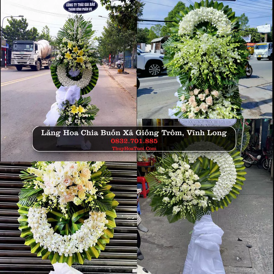 Đặt Vòng Hoa Tang Lễ tại Xã Giồng Trôm, Vĩnh Long