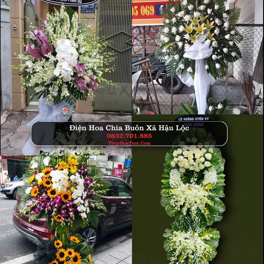 Vòng hoa chia buồn Xã Hậu Lộc - ThuyHoaTuoi.Com