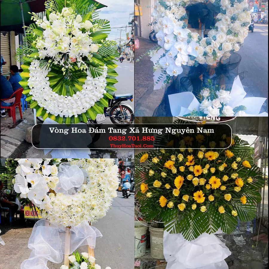 Vòng hoa chia buồn Xã Hưng Nguyên Nam - ThuyHoaTuoi.Com