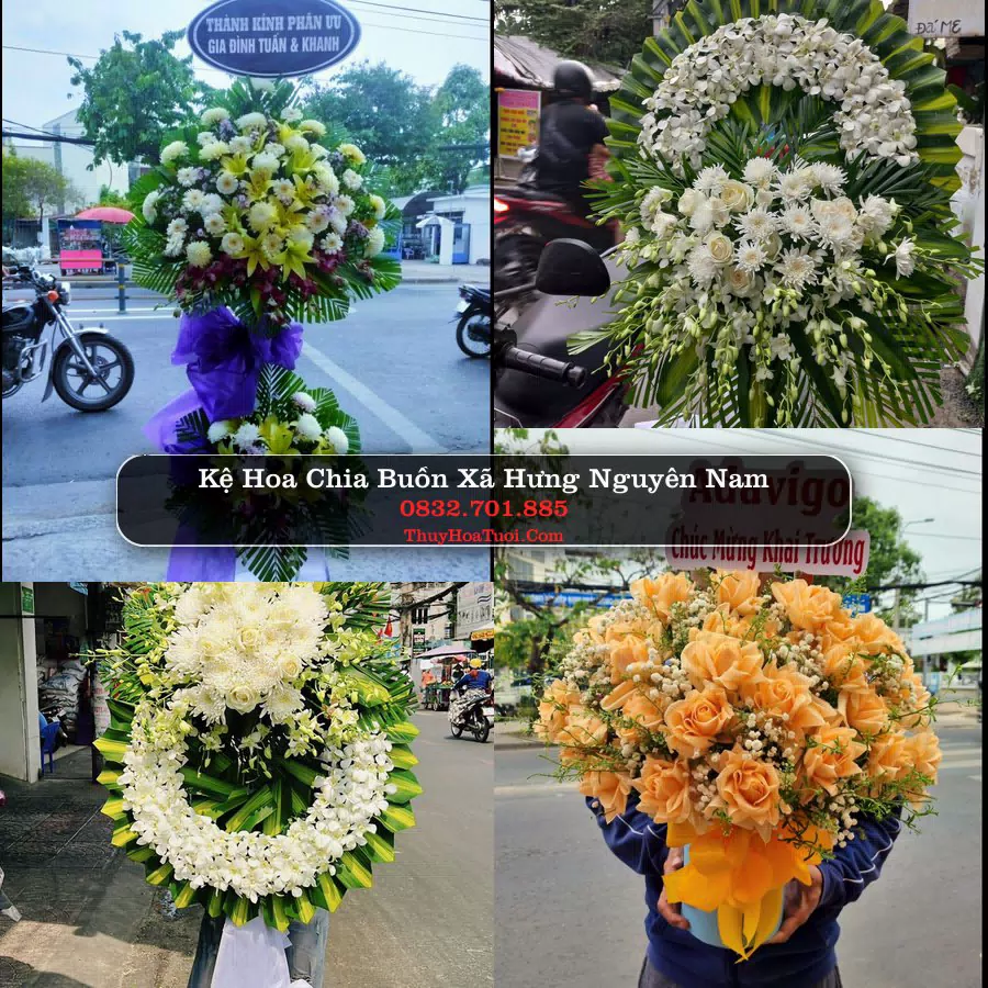 Kệ hoa tang lễ giao tại Xã Hưng Nguyên Nam, Nghệ An