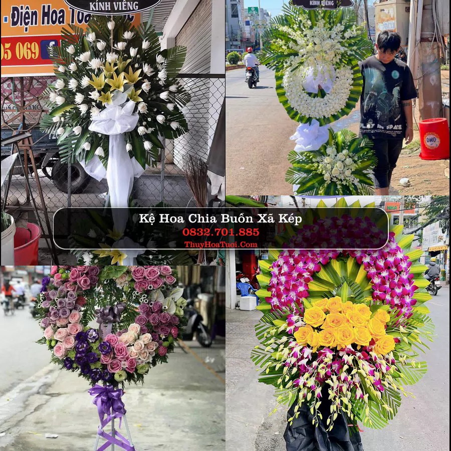 Vòng hoa chia buồn Xã Kép - ThuyHoaTuoi.Com