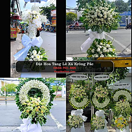 Đặt Vòng Hoa Tang Lễ tại Xã Krông Pắc, Đắk Lắk