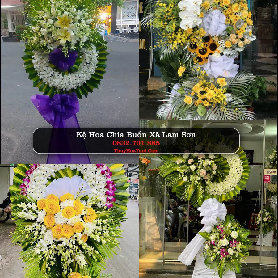 Kệ hoa tang lễ giao tại Xã Lam Sơn, Thanh Hóa