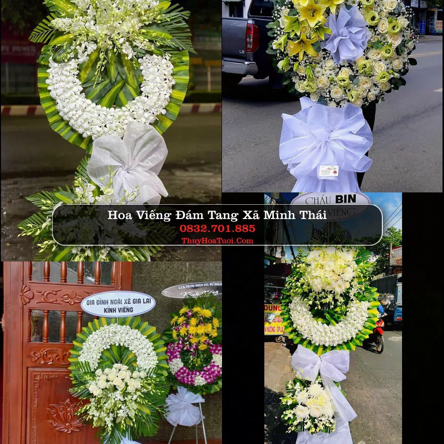 Kệ hoa tang lễ giao tại Xã Minh Thái, Ninh Bình