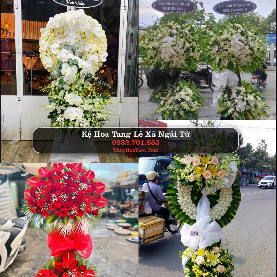Kệ hoa tang lễ giao tại Xã Ngãi Tứ, Vĩnh Long