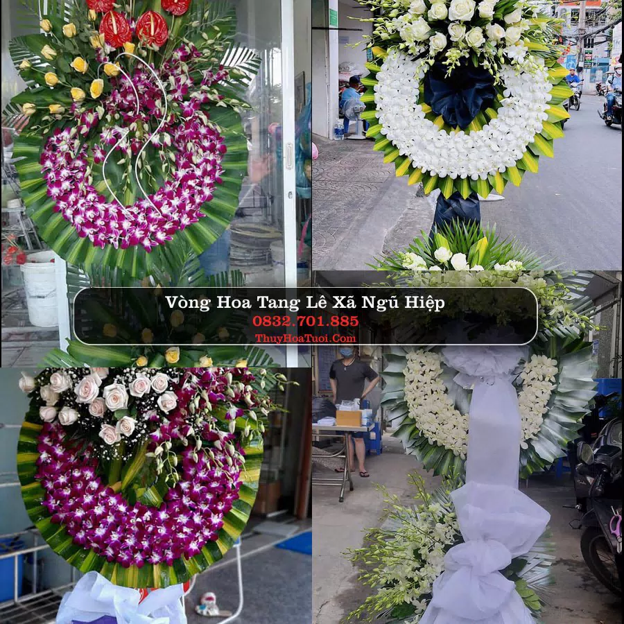 Kệ hoa tang lễ giao tại Xã Ngũ Hiệp, Đồng Tháp