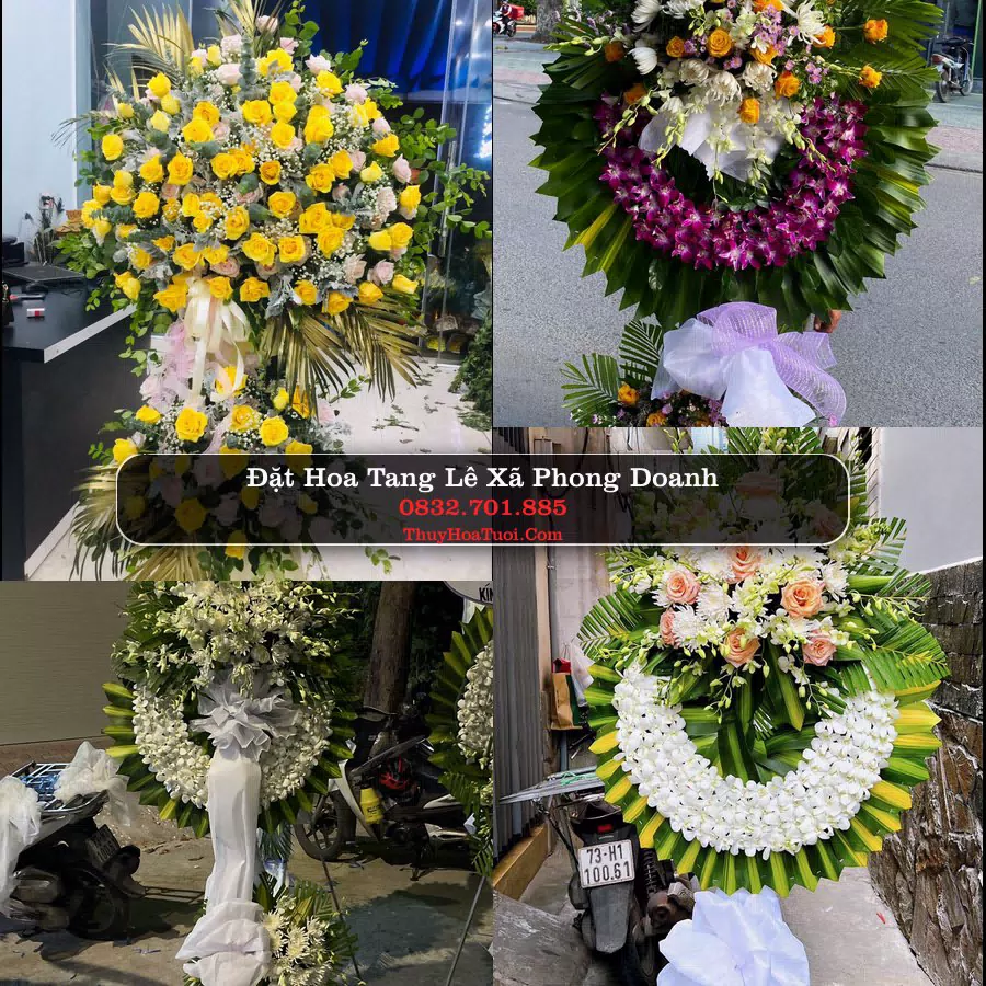 Vòng hoa chia buồn Xã Phong Doanh - ThuyHoaTuoi.Com