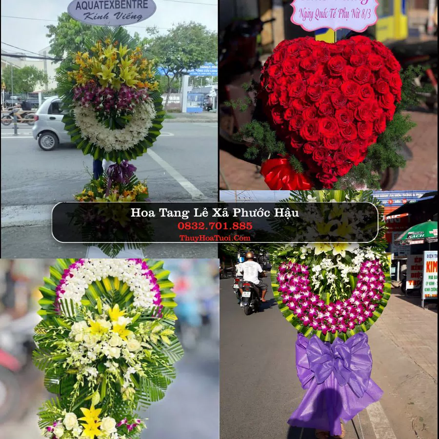 Vòng hoa chia buồn Xã Phước Hậu - ThuyHoaTuoi.Com