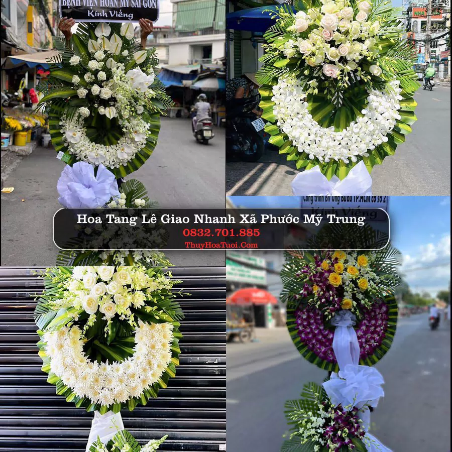 Kệ hoa tang lễ giao tại Xã Phước Mỹ Trung, Vĩnh Long