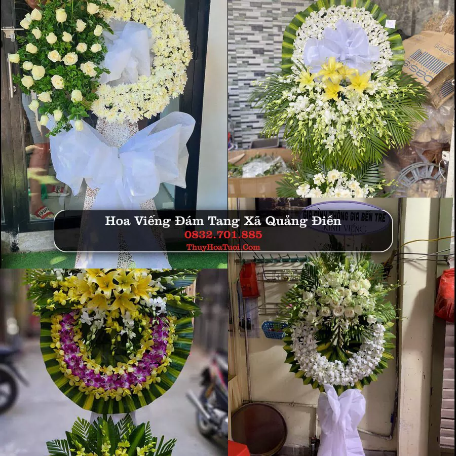 Vòng hoa chia buồn Xã Quảng Điền - ThuyHoaTuoi.Com
