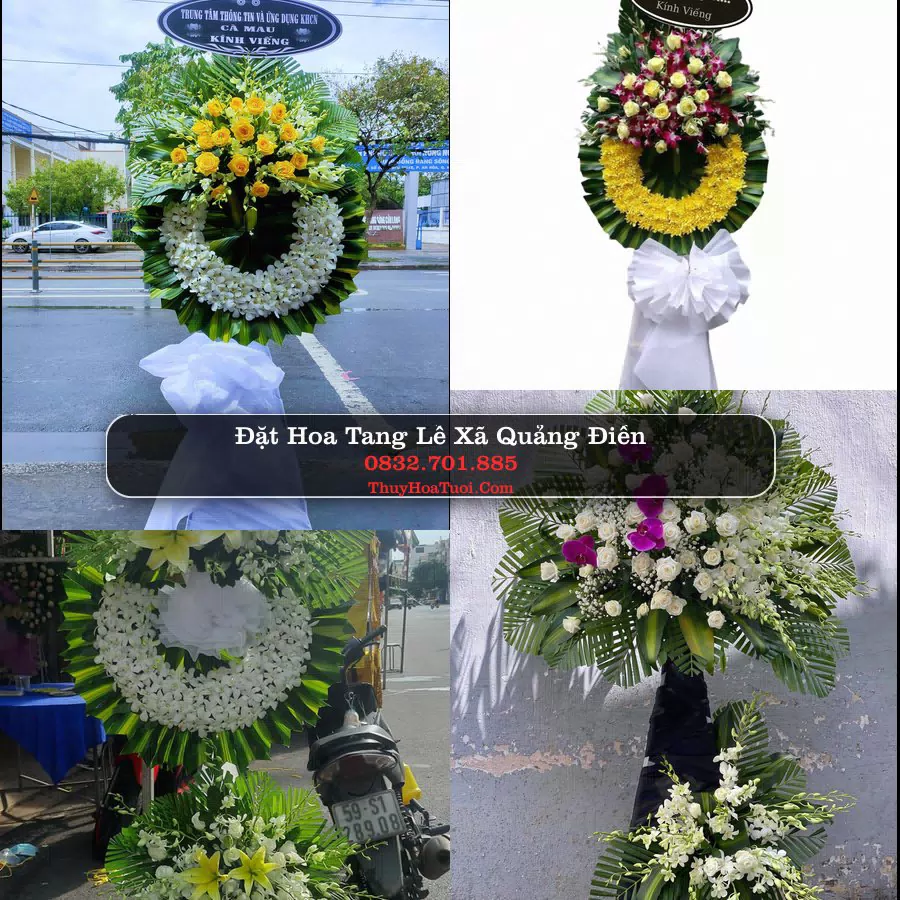 Kệ hoa tang lễ giao tại Xã Quảng Điền, Huế
