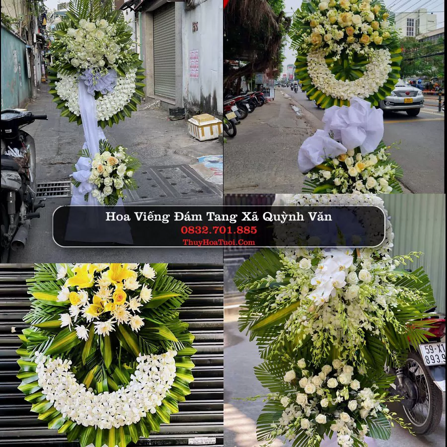 Vòng hoa chia buồn Xã Quỳnh Văn - ThuyHoaTuoi.Com