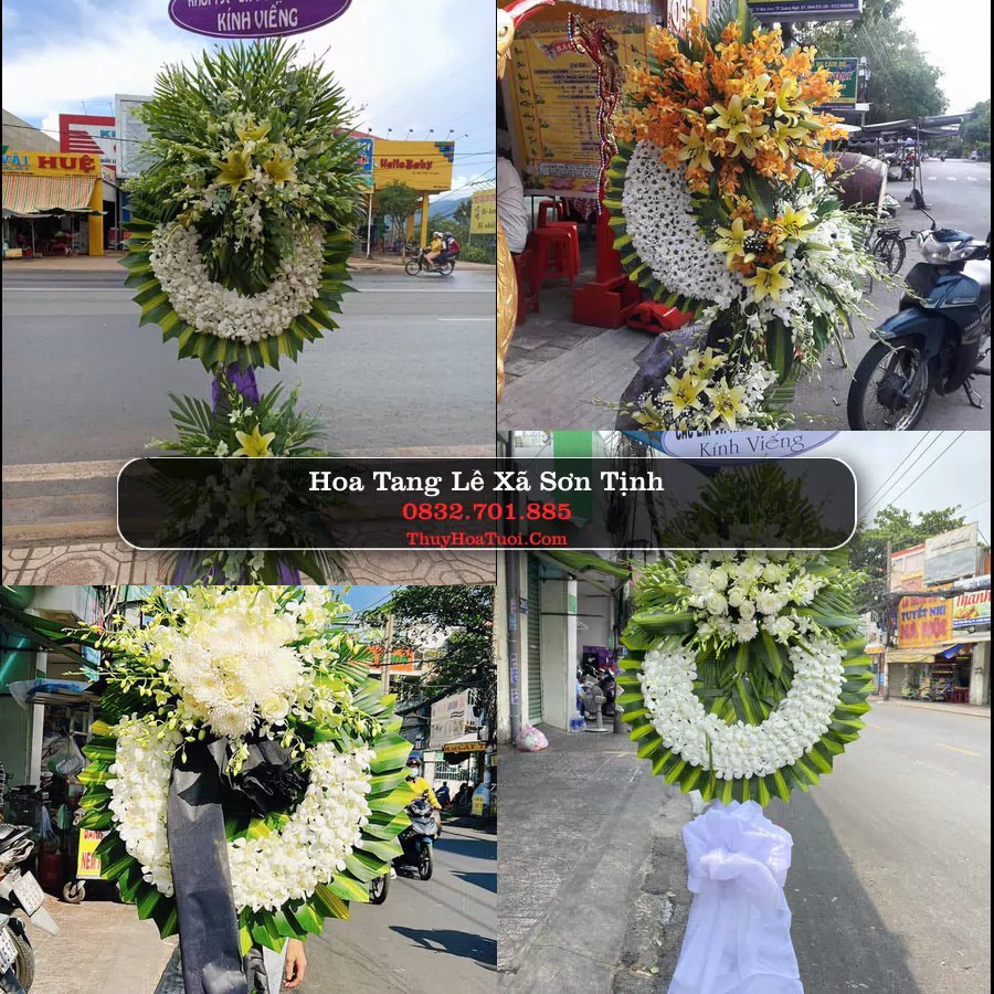 Đặt Hoa Chia Buồn tại Xã Sơn Tịnh, Quảng Ngãi