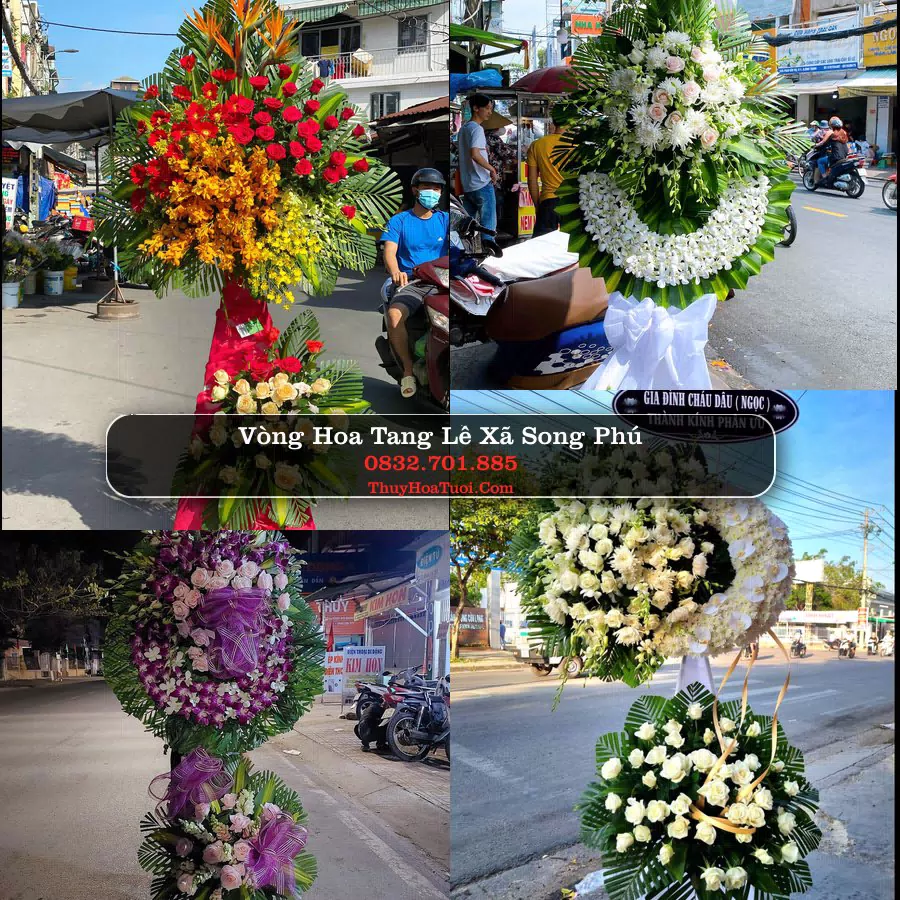 Vòng hoa chia buồn Xã Song Phú - ThuyHoaTuoi.Com