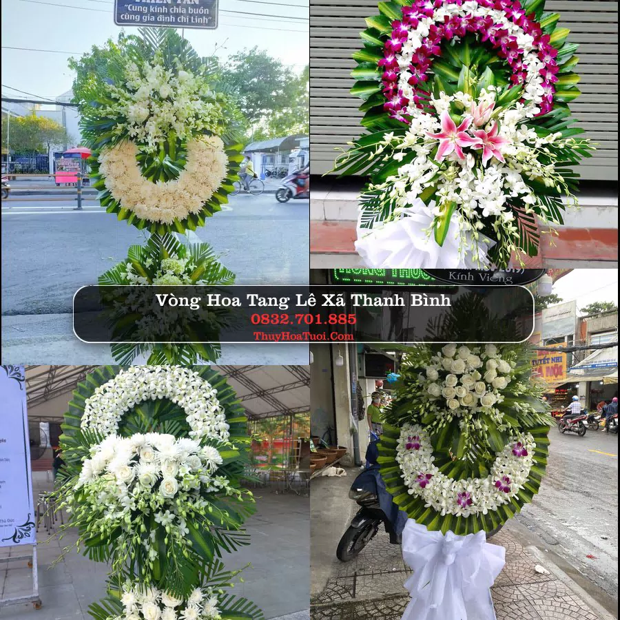 Vòng hoa chia buồn Xã Thanh Bình - ThuyHoaTuoi.Com