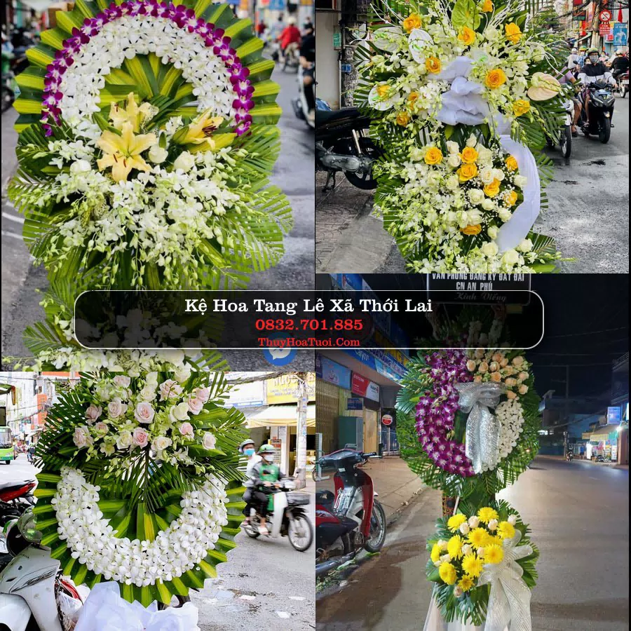 Vòng hoa chia buồn Xã Thới Lai - ThuyHoaTuoi.Com