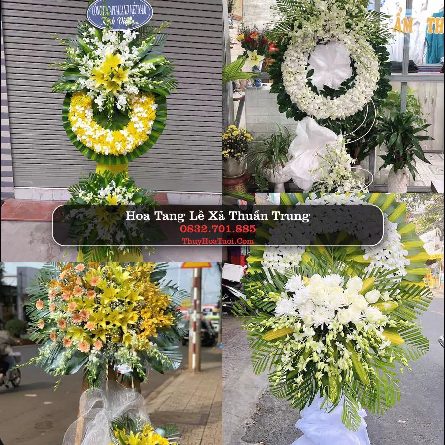 Vòng hoa chia buồn Xã Thuần Trung - ThuyHoaTuoi.Com