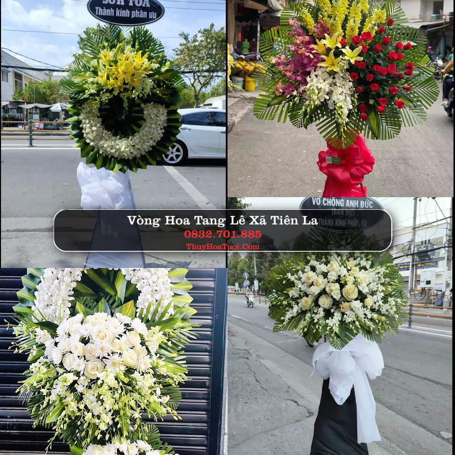 Kệ hoa tang lễ giao tại Xã Tiên La, Hưng Yên
