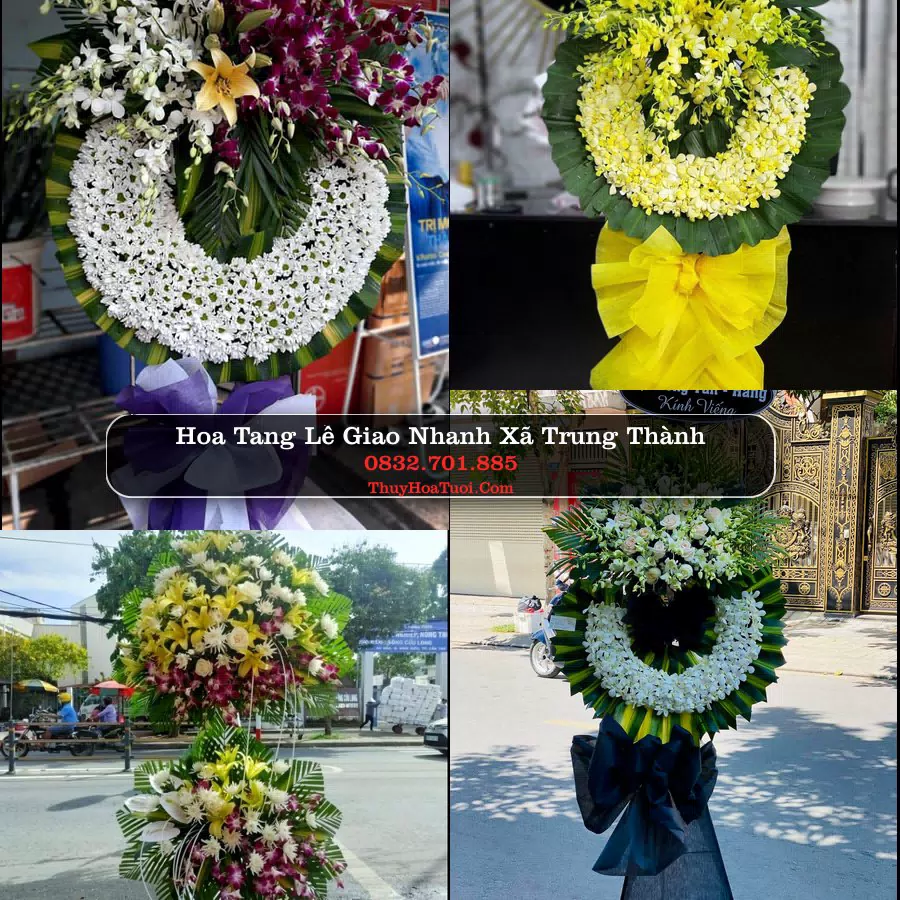 Vòng hoa chia buồn Xã Trung Thành - ThuyHoaTuoi.Com