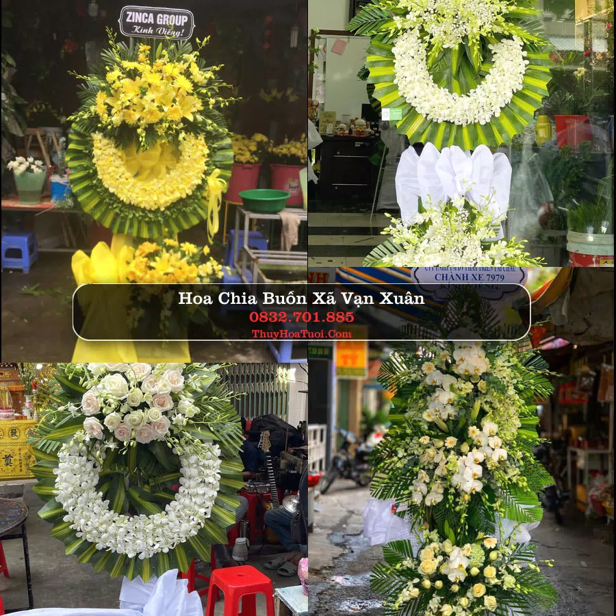 Vòng hoa chia buồn Xã Vạn Xuân - ThuyHoaTuoi.Com