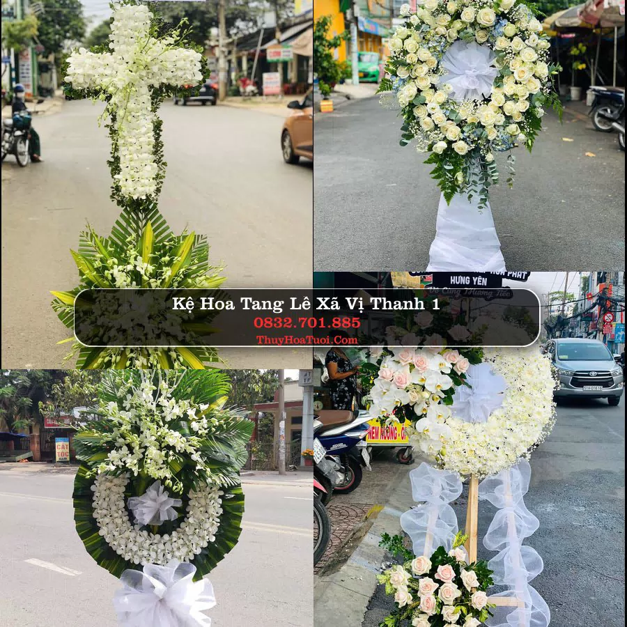Vòng hoa chia buồn Xã Vị Thanh 1 - ThuyHoaTuoi.Com