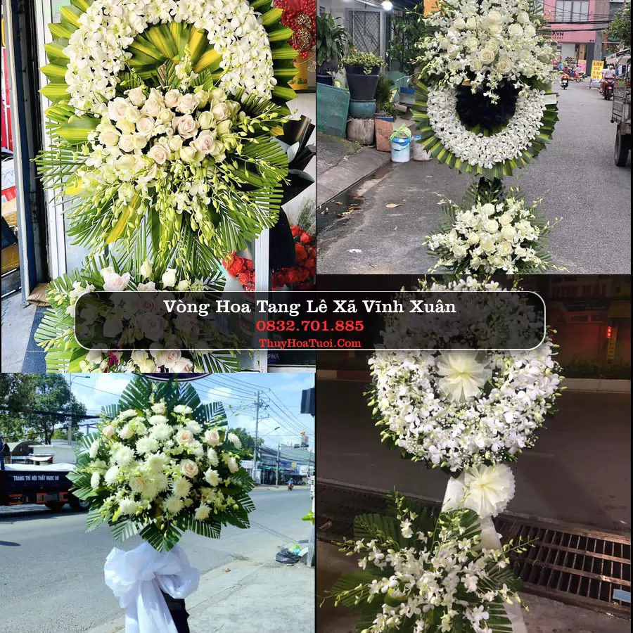 Kệ hoa tang lễ giao tại Xã Vĩnh Xuân, Vĩnh Long