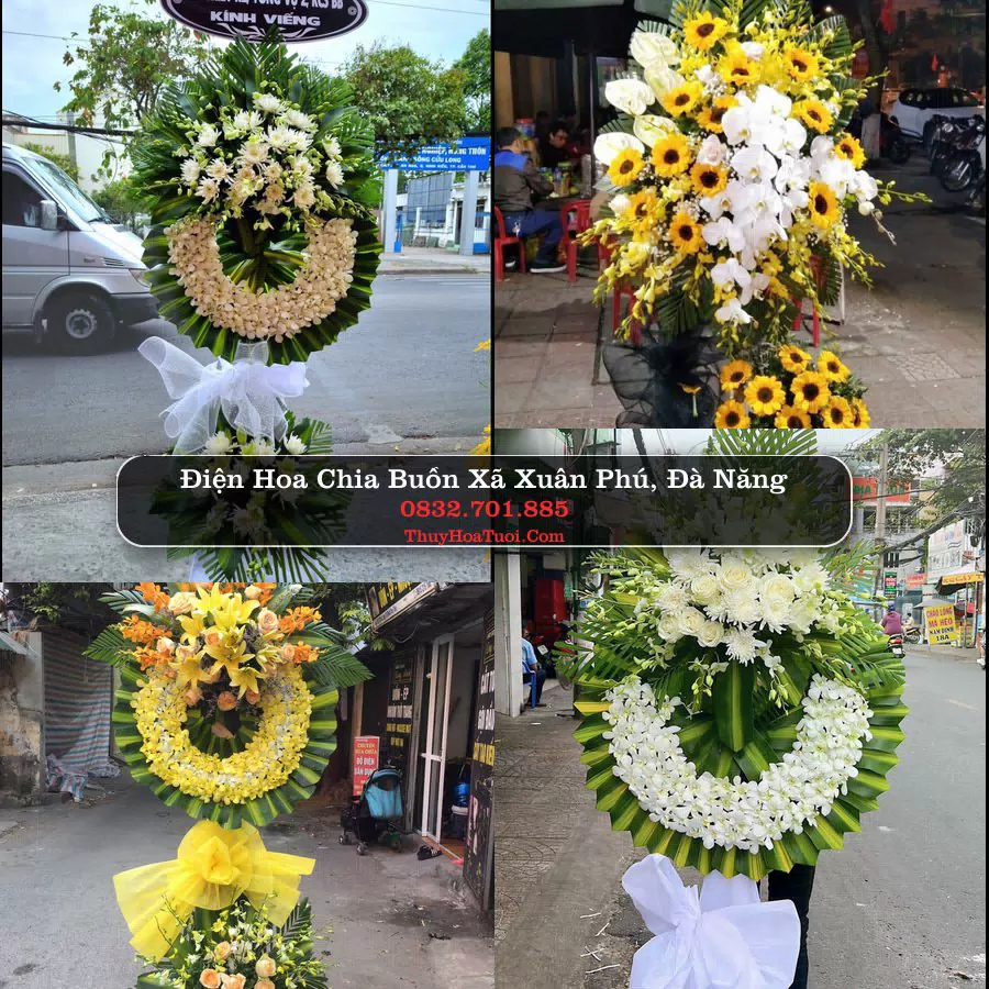 Vòng hoa chia buồn Xã Xuân Phú - ThuyHoaTuoi.Com