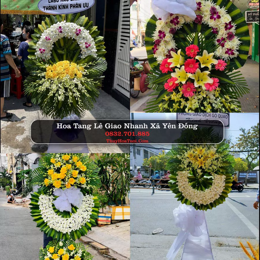 Kệ hoa tang lễ giao tại Xã Yên Đồng, Ninh Bình